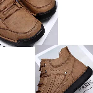 2025 Sawbahind Leather Boots Mens, Men'S Comfortable Handmade Leather Boots  Waterproof, Arch Support