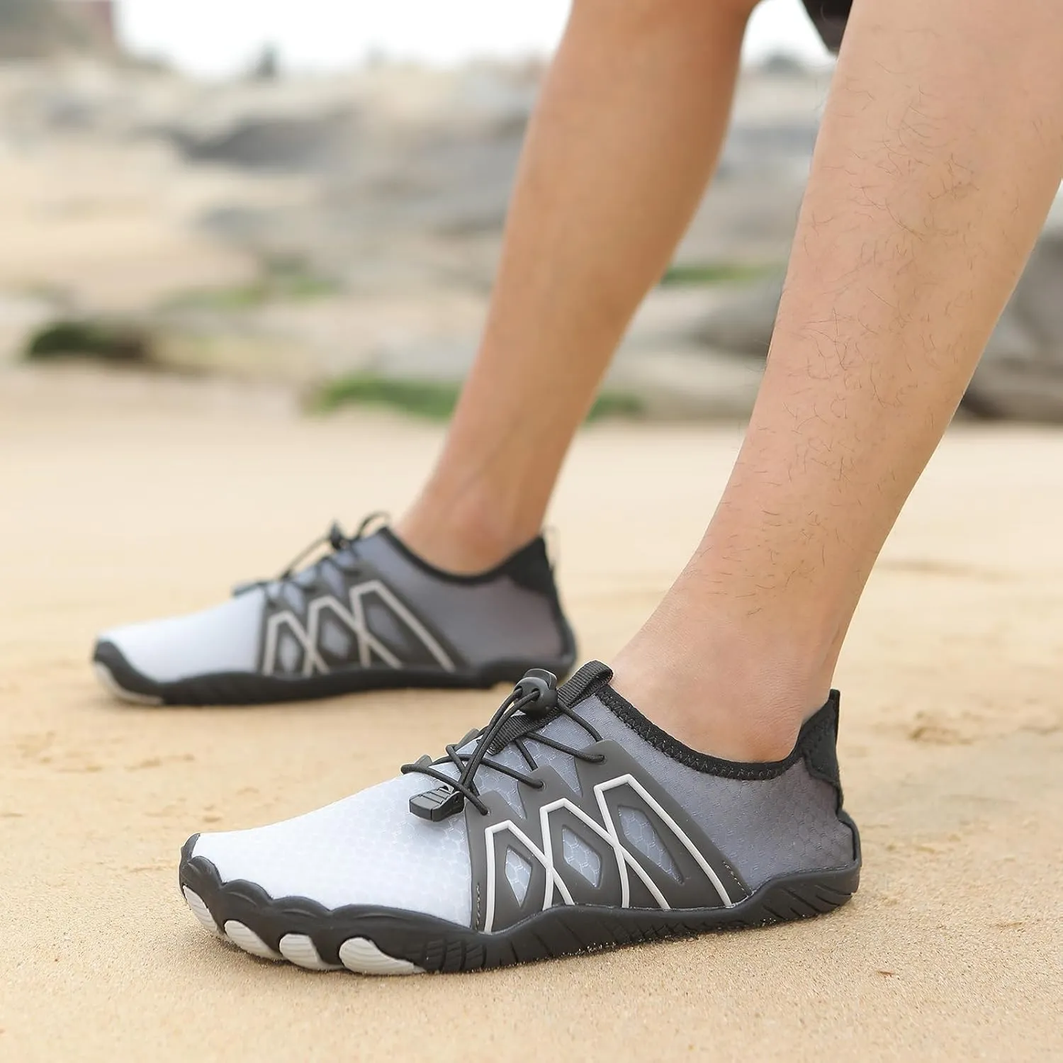 Adult Water Shoes Lightweight Men Quick-Dry Aqua Sock Barefoot Shoes Women Non-Slip Walking Athletic Swim Beach Shoe Surfing