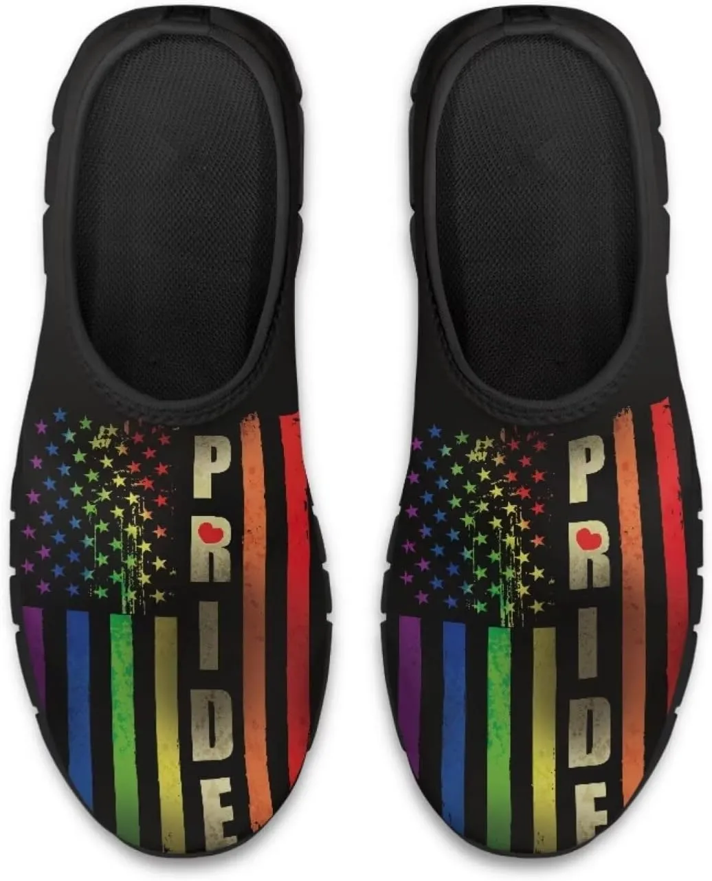 American Flag Walking Shoes for Women Slip On Casual Running Shoes Low Top Mesh Sport Shoes Lightweight Adult Jogging Shoes