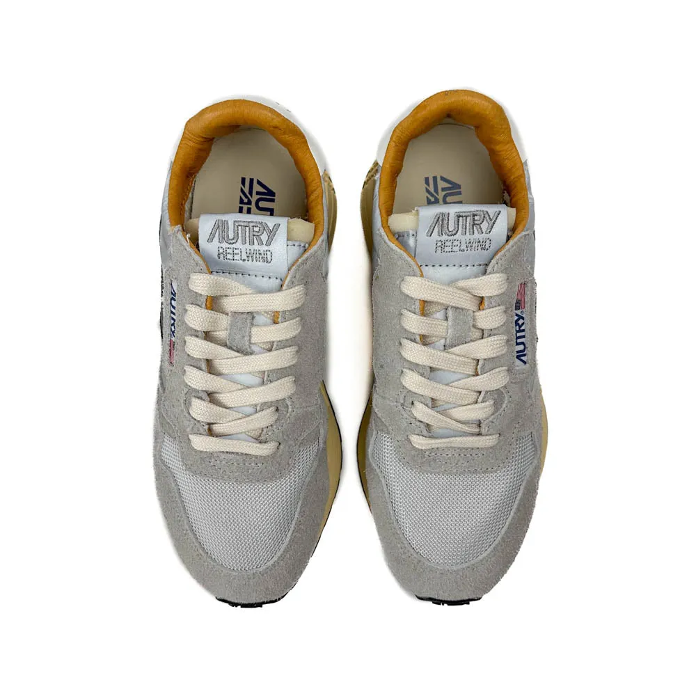 Autry - Reelwind Low Sneakers (Sand Suede/Reflective Nylon)