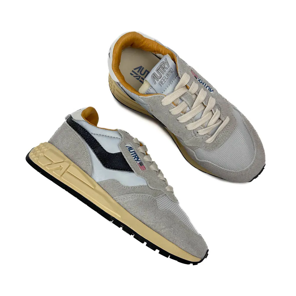 Autry - Reelwind Low Sneakers (Sand Suede/Reflective Nylon)