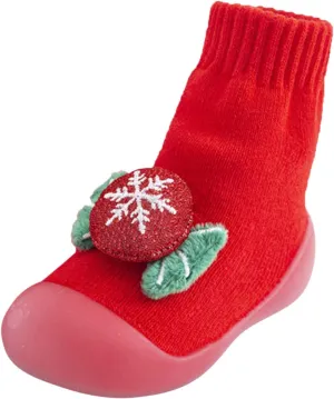 Baby Walking Shoes,Christmas Infant Toddler Boys Girls Cartoon Ears Floor Socks Non Slip Baby Step Shoes Kawaii Shoes