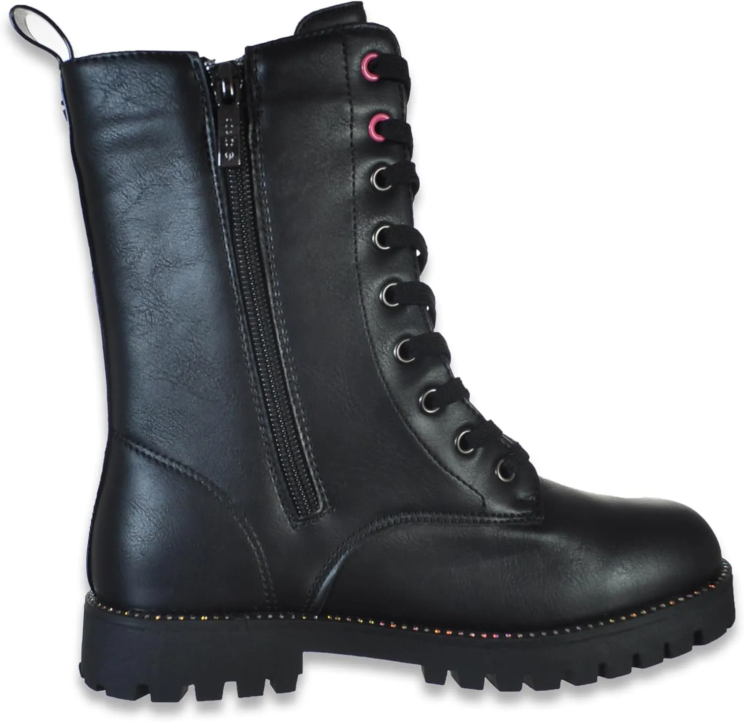bebe Girls' Side-Zip Tall Faux-Leather Boots