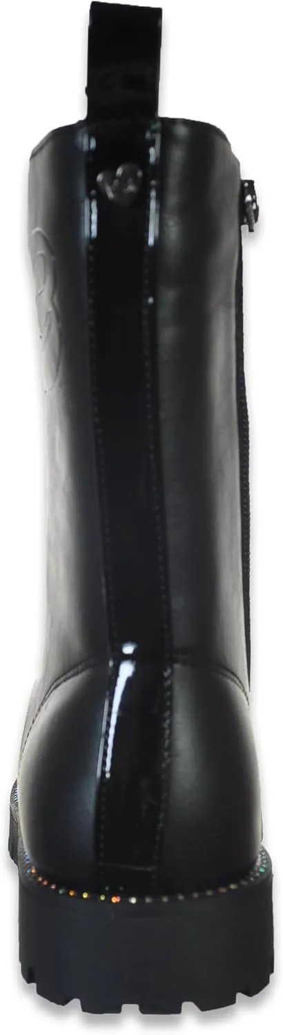 bebe Girls' Side-Zip Tall Faux-Leather Boots