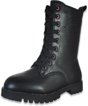 bebe Girls' Side-Zip Tall Faux-Leather Boots