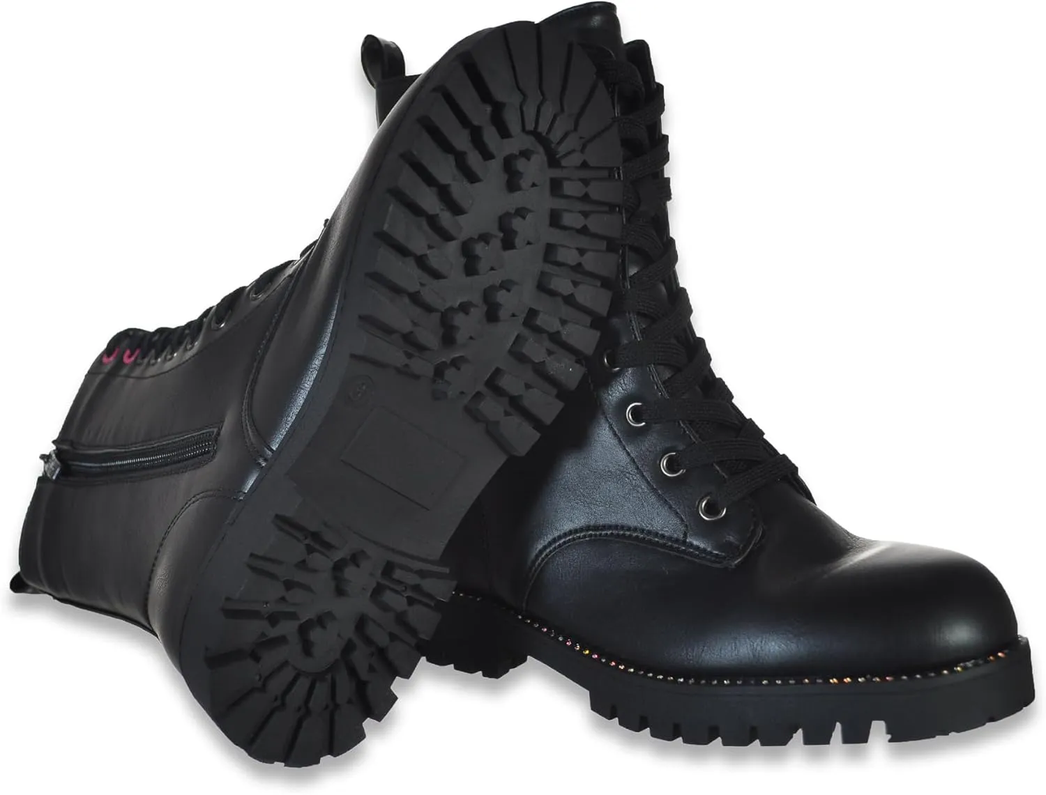bebe Girls' Side-Zip Tall Faux-Leather Boots