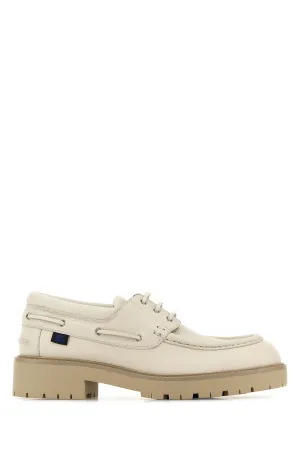 Beige leather Raft loafers