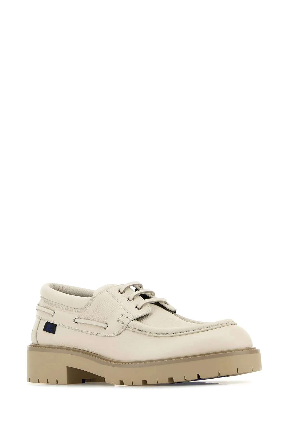 Beige leather Raft loafers