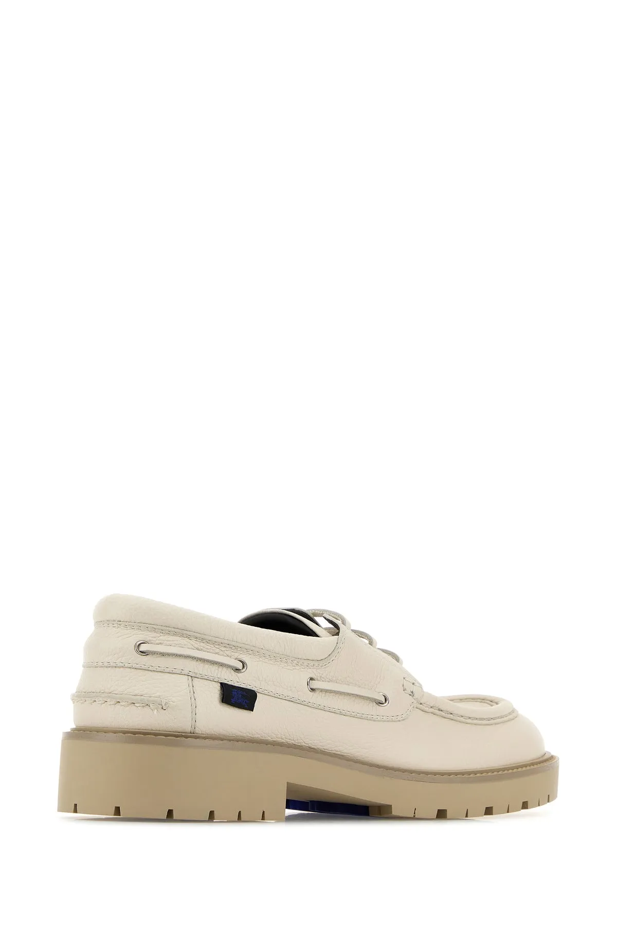 Beige leather Raft loafers