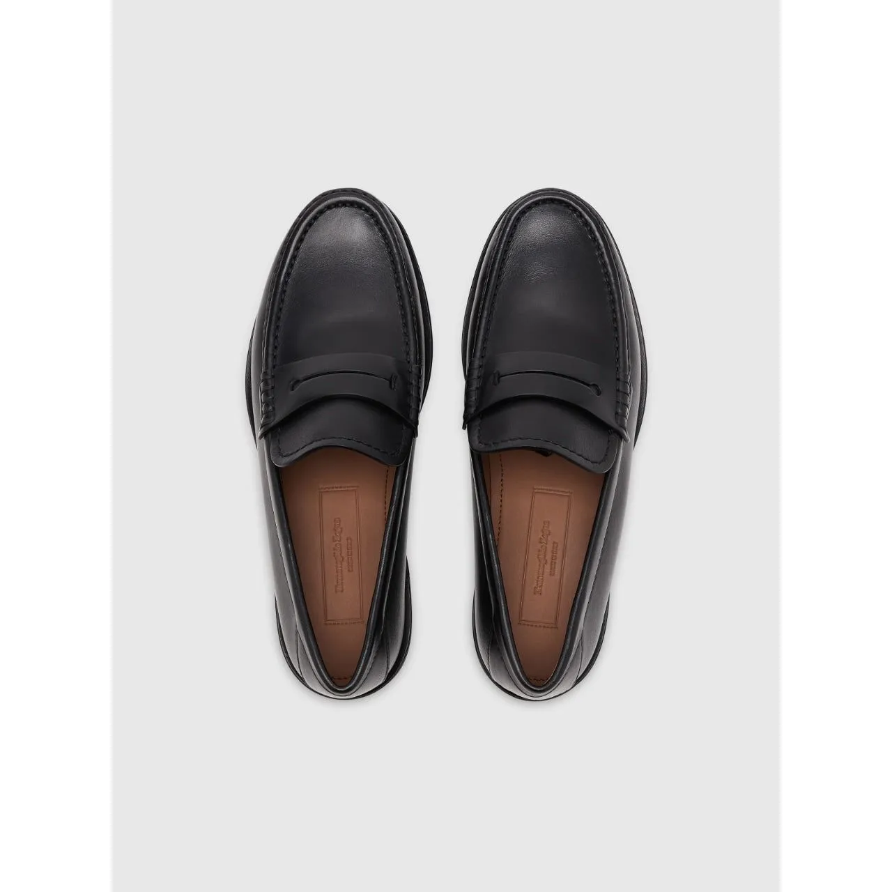Black L'Asola Smooth Leather Moccasin