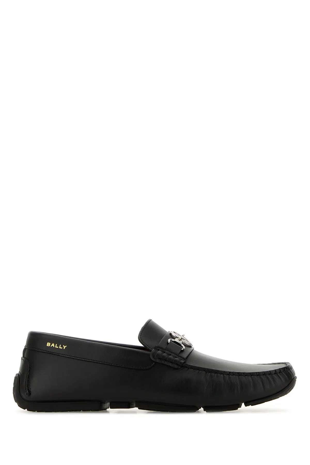 Black leather Pexon loafers