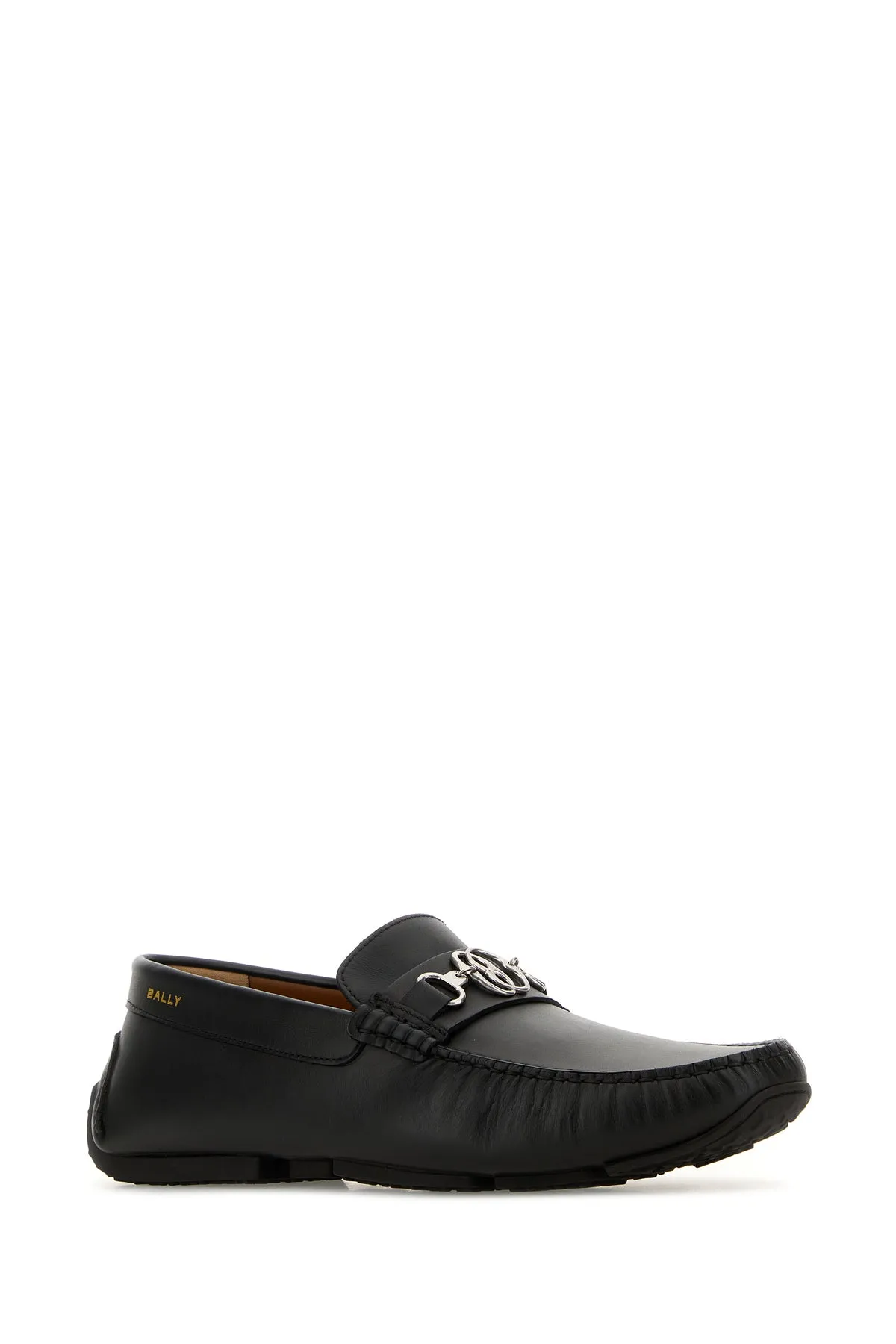 Black leather Pexon loafers