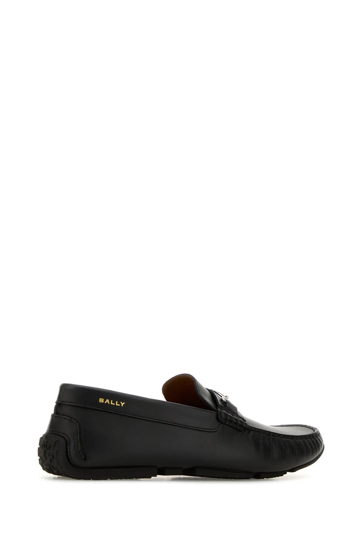 Black leather Pexon loafers
