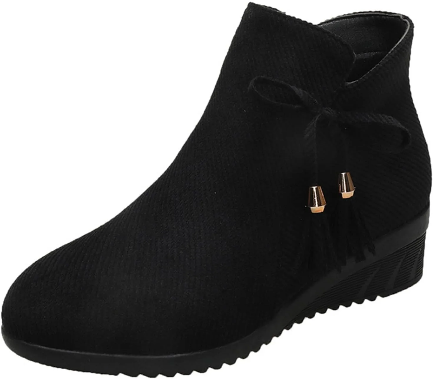 Boots for Women Warm Slip on Ankle Boots Short Boots Single Shoes For Ladies Casual Shoes 10 Wide Boots for Women