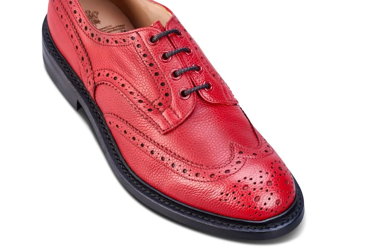 Bourton Country Shoe - Red Scotch Grain
