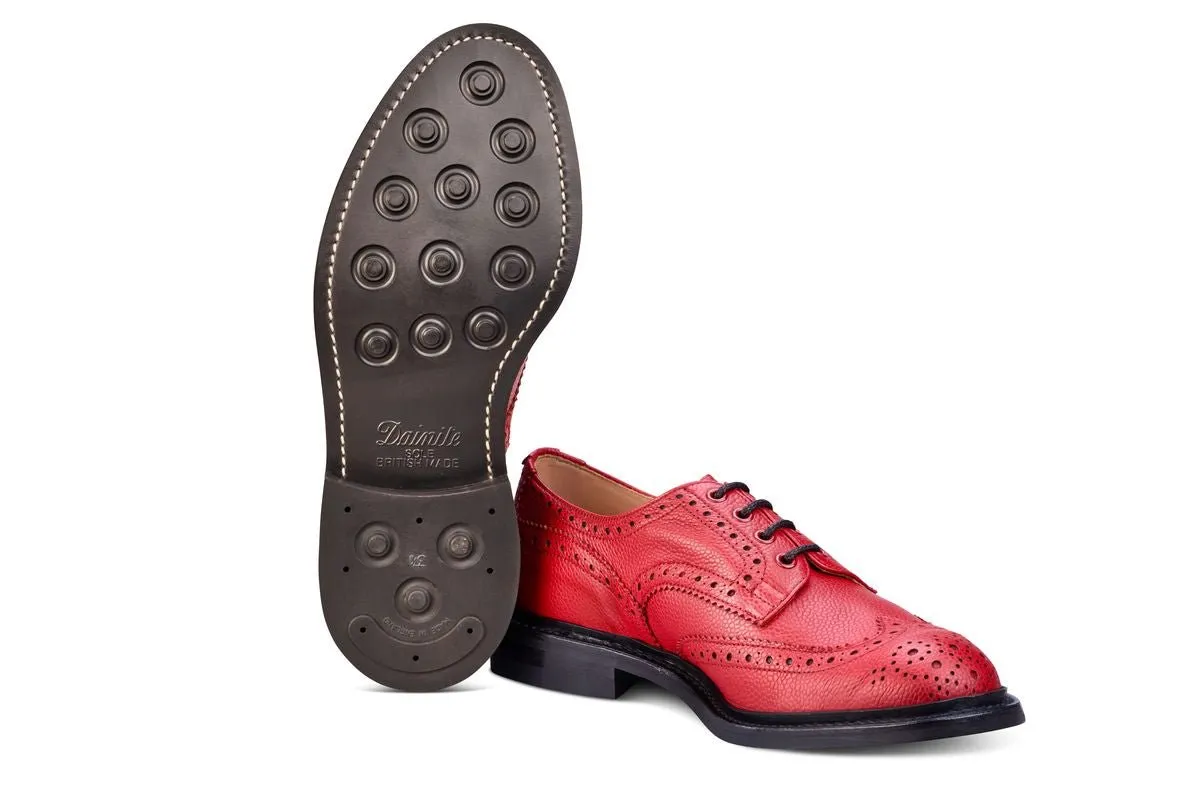 Bourton Country Shoe - Red Scotch Grain