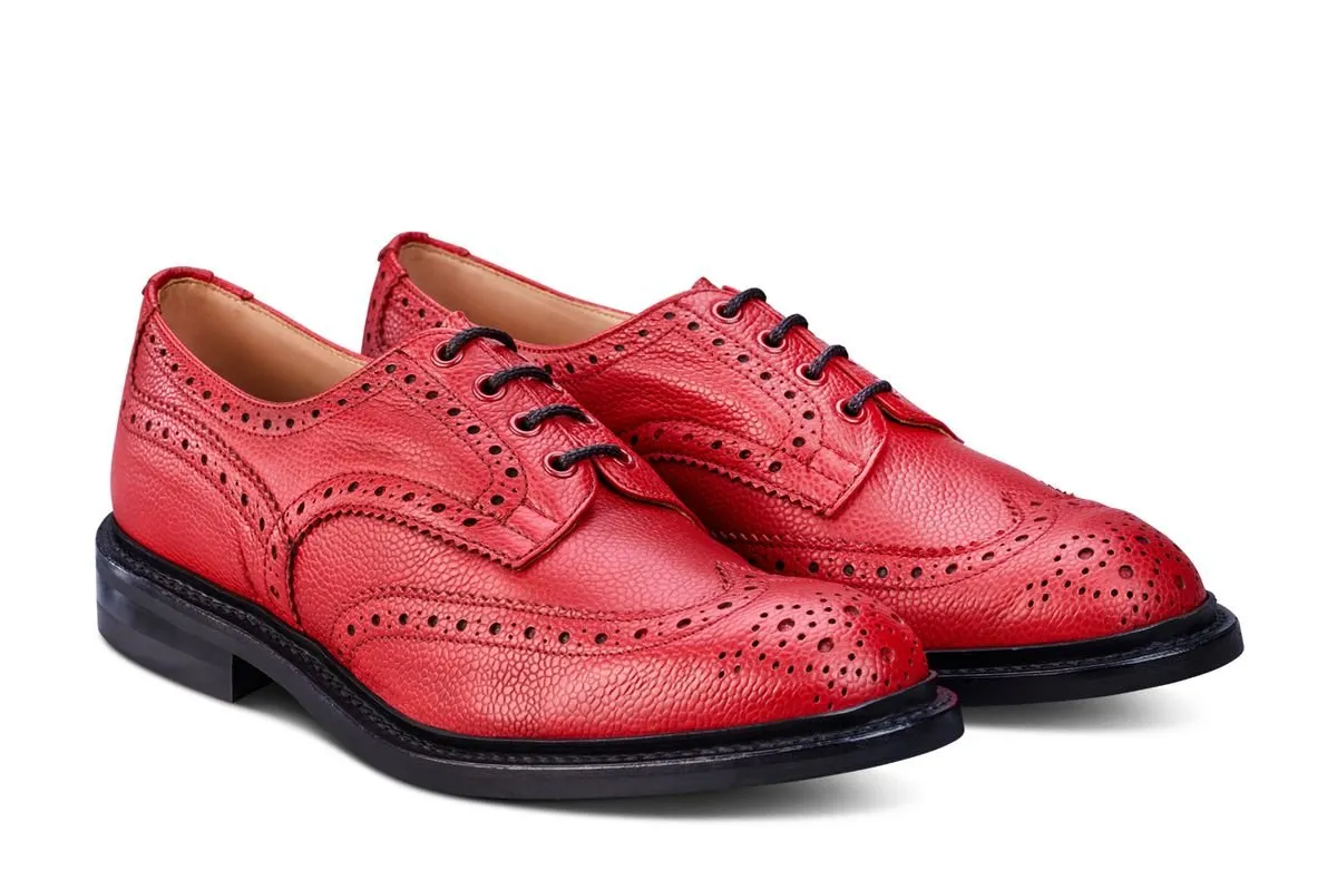 Bourton Country Shoe - Red Scotch Grain