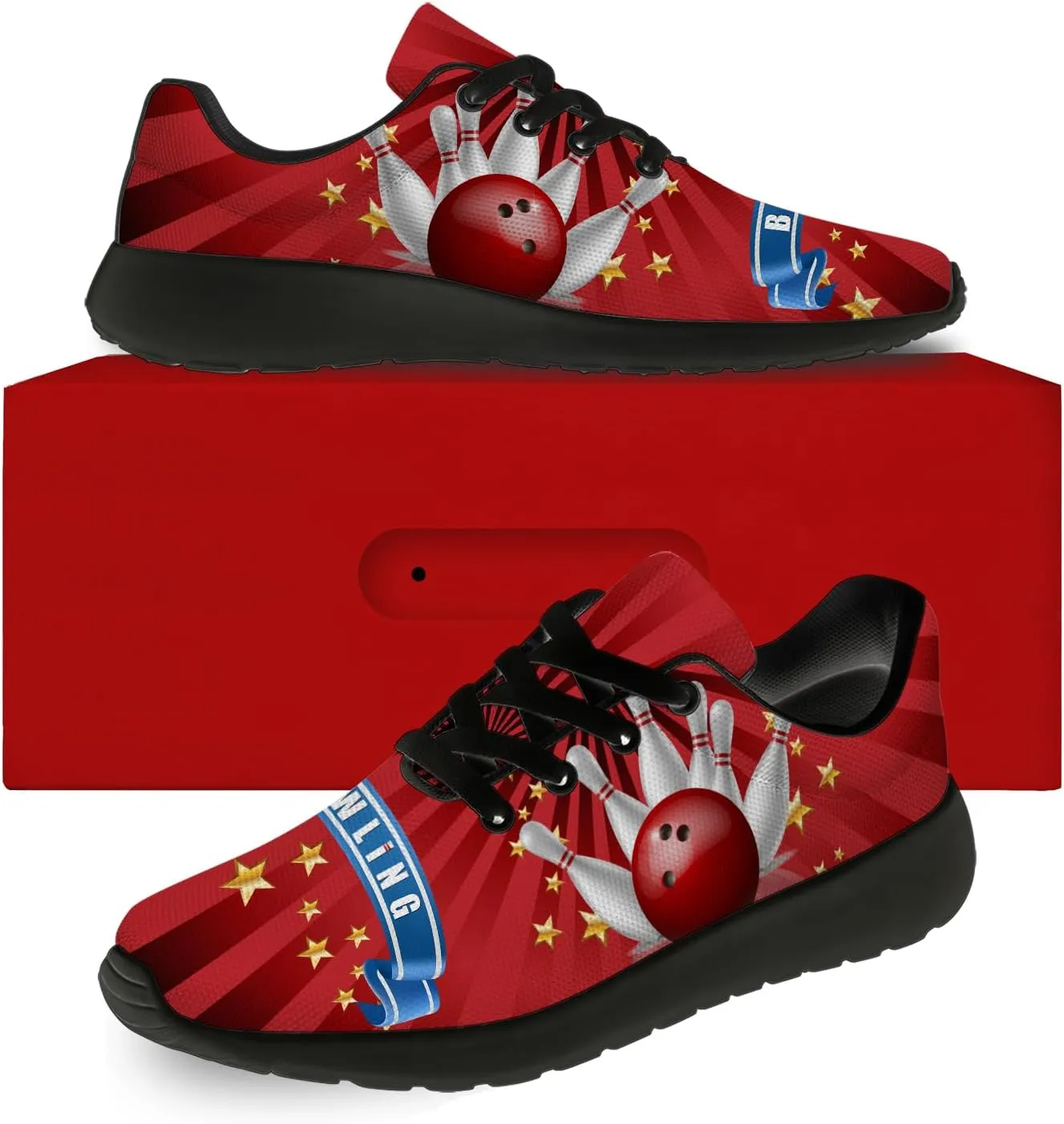 Bowling Shoes for Men Women Running Tennis Shoes Walking Sneakers Gifts for Women Men