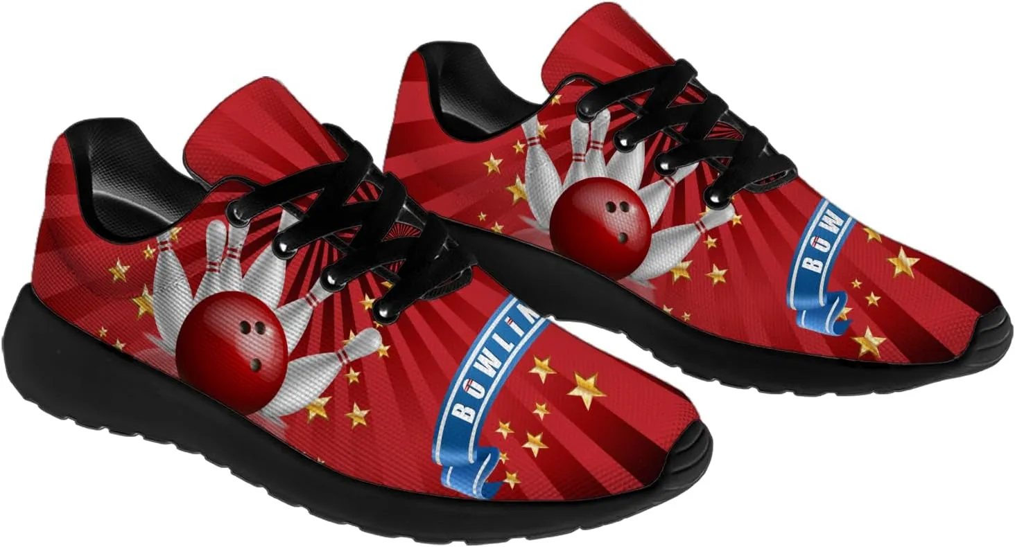 Bowling Shoes for Men Women Running Tennis Shoes Walking Sneakers Gifts for Women Men