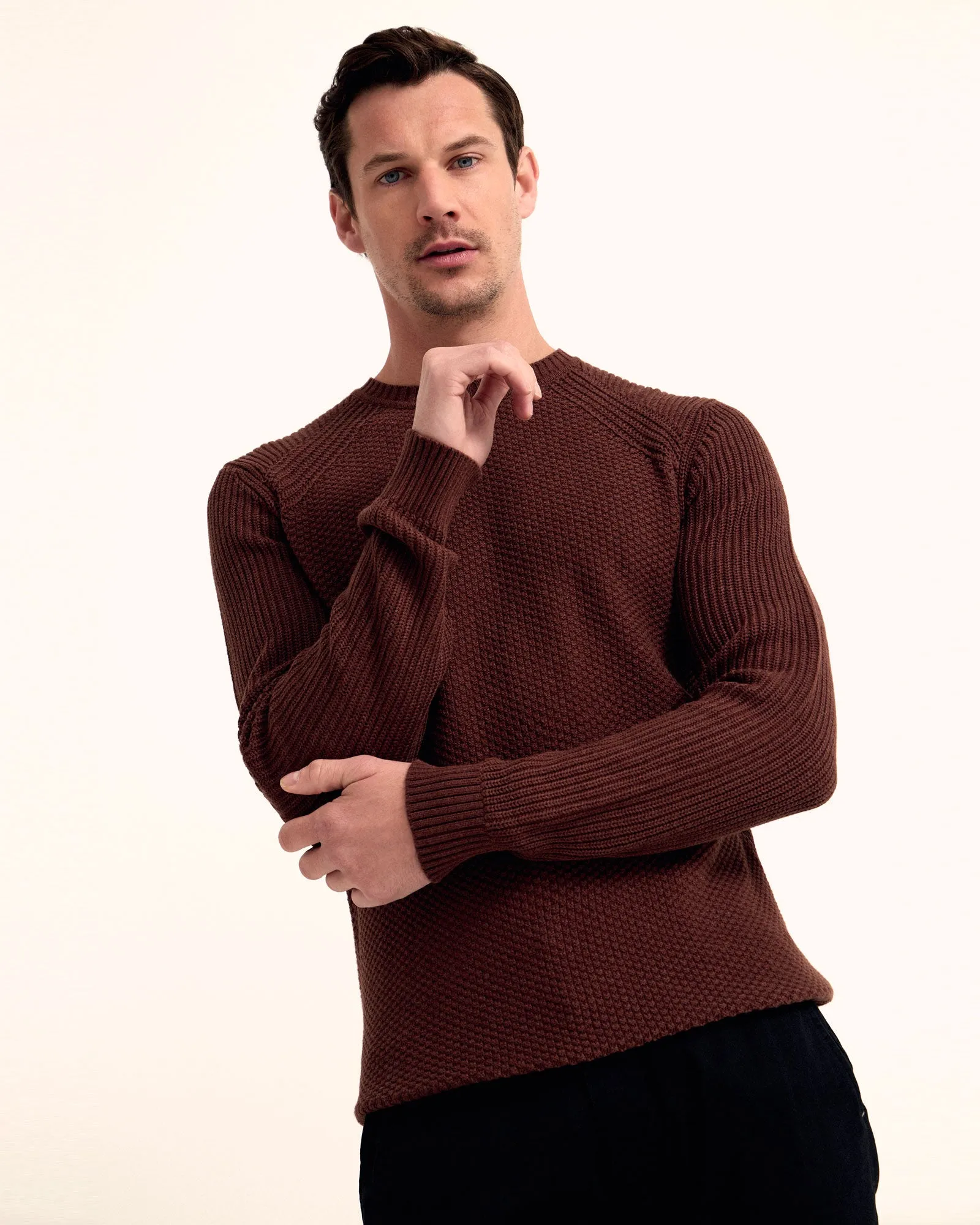 Bruno Cotton Crew Neck Pullover