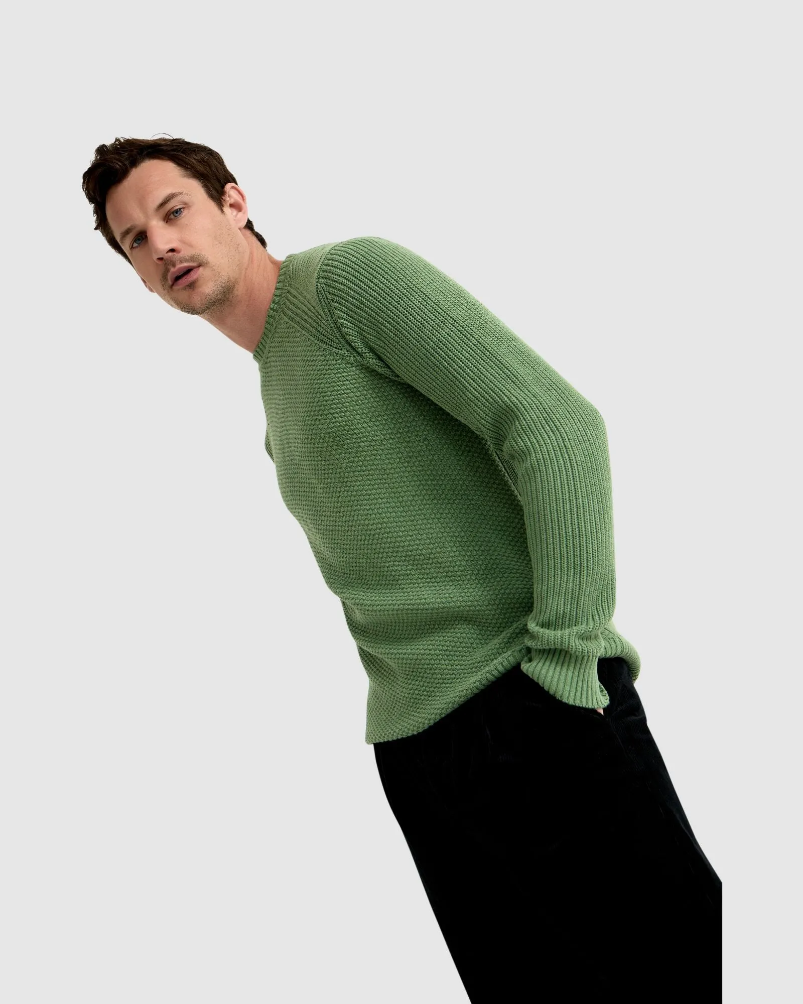Bruno Cotton Crew Neck Pullover