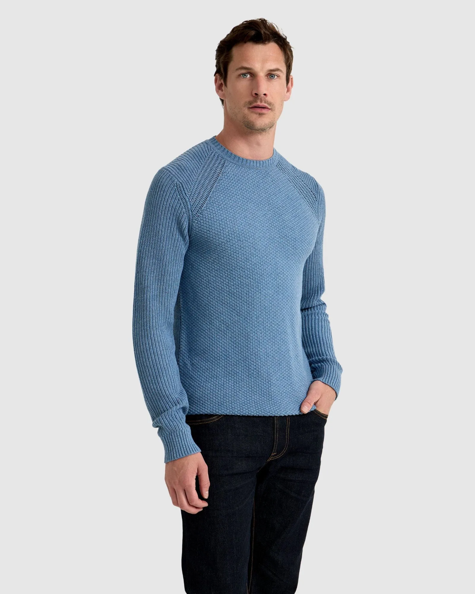 Bruno Cotton Crew Neck Pullover