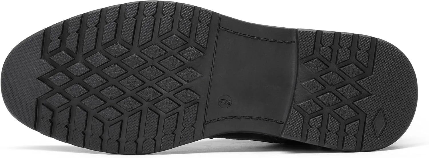 Bruno Marc Men's Motorcycle Boots Oxford Dress Boot