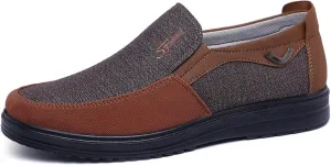 bumuam Men's Shoes Loafers Slip on Loafer Shoes for Men Comfortable Flats Casual Shoes Soft Sneakers Extra Wide Slip on Walking Shoes for Men