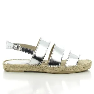 Calzanor 2044 Silver Slingback Espadrilles