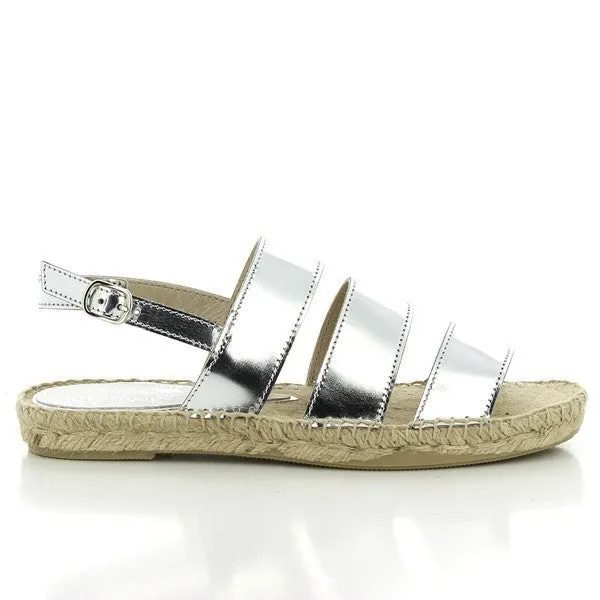 Calzanor 2044 Silver Slingback Espadrilles