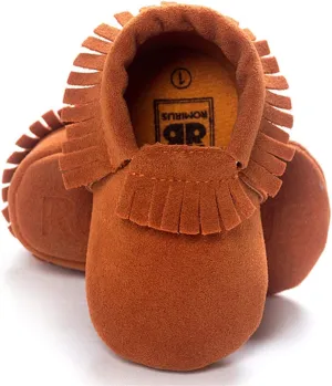 CENCIRILY Infant Baby Fringe Moccasin Slipper Boys Girls Tassel Suede Leather Toddler Sneakers Soft Sole First Walking Loafers Crib Shoes