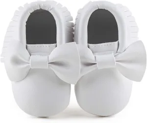 CENCIRILY Infant Baby Fringe Moccasin Slipper Boys Girls Tassel Suede Leather Toddler Sneakers Soft Sole First Walking Loafers Crib Shoes