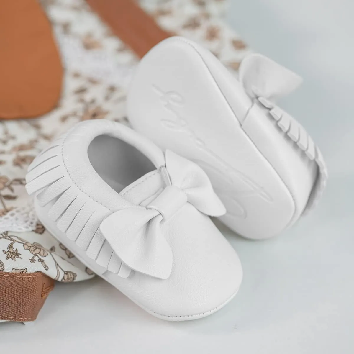 CENCIRILY Infant Baby Fringe Moccasin Slipper Boys Girls Tassel Suede Leather Toddler Sneakers Soft Sole First Walking Loafers Crib Shoes