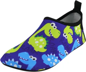Children Thin and Breathable Swimming Shoes Water Park Cartoon Rubber Soled Beach Shoes Skin Diving Shoes Toddler Size 8 (Blue-A, 10.5 Little Child)