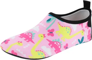 Children Thin and Breathable Swimming Shoes Water Park Cartoon Rubber Soled Beach Shoes Skin Diving Shoes Toddler Size 8 (Pink-A, 8.5 Toddler)