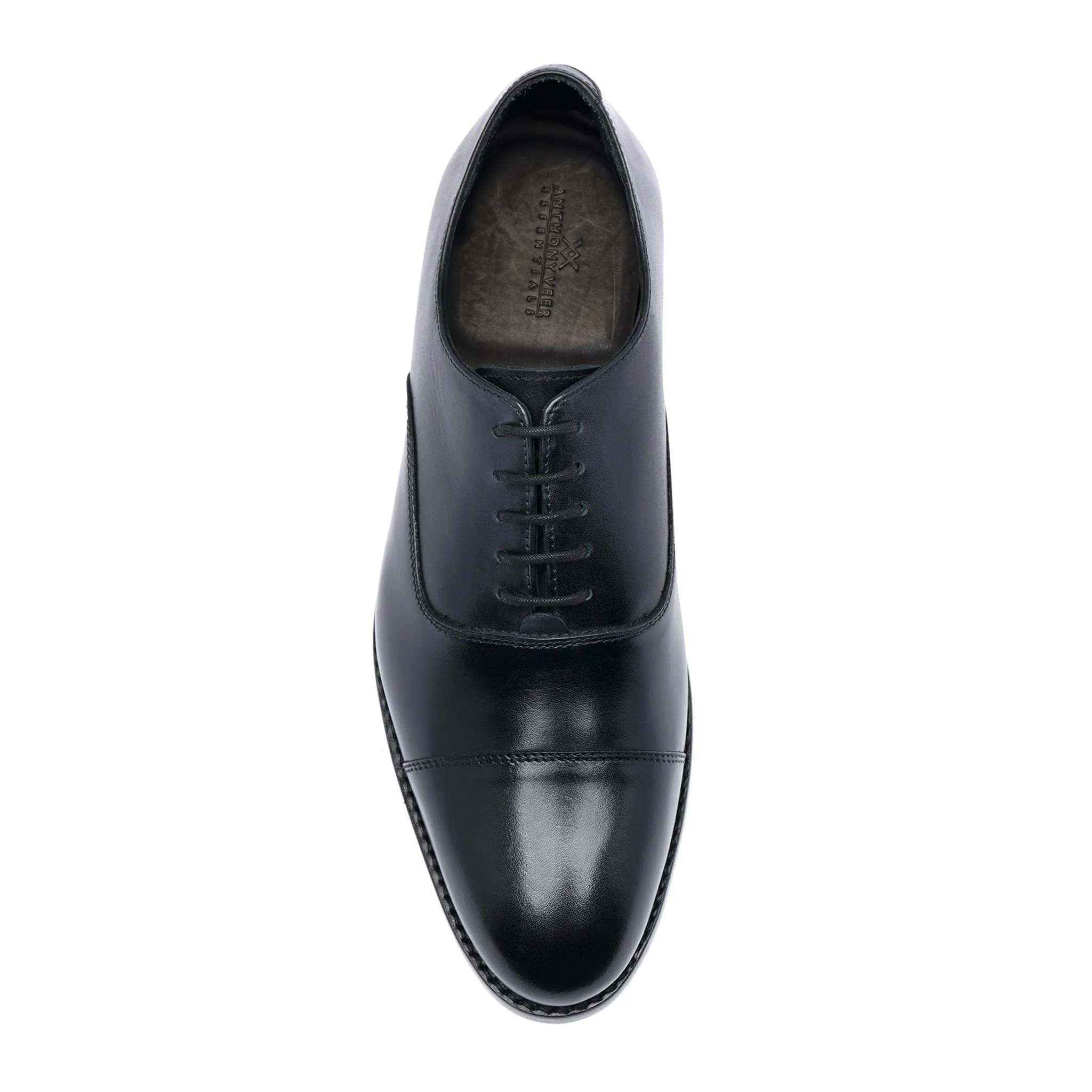 Clinton Cap-toe Oxford // Black