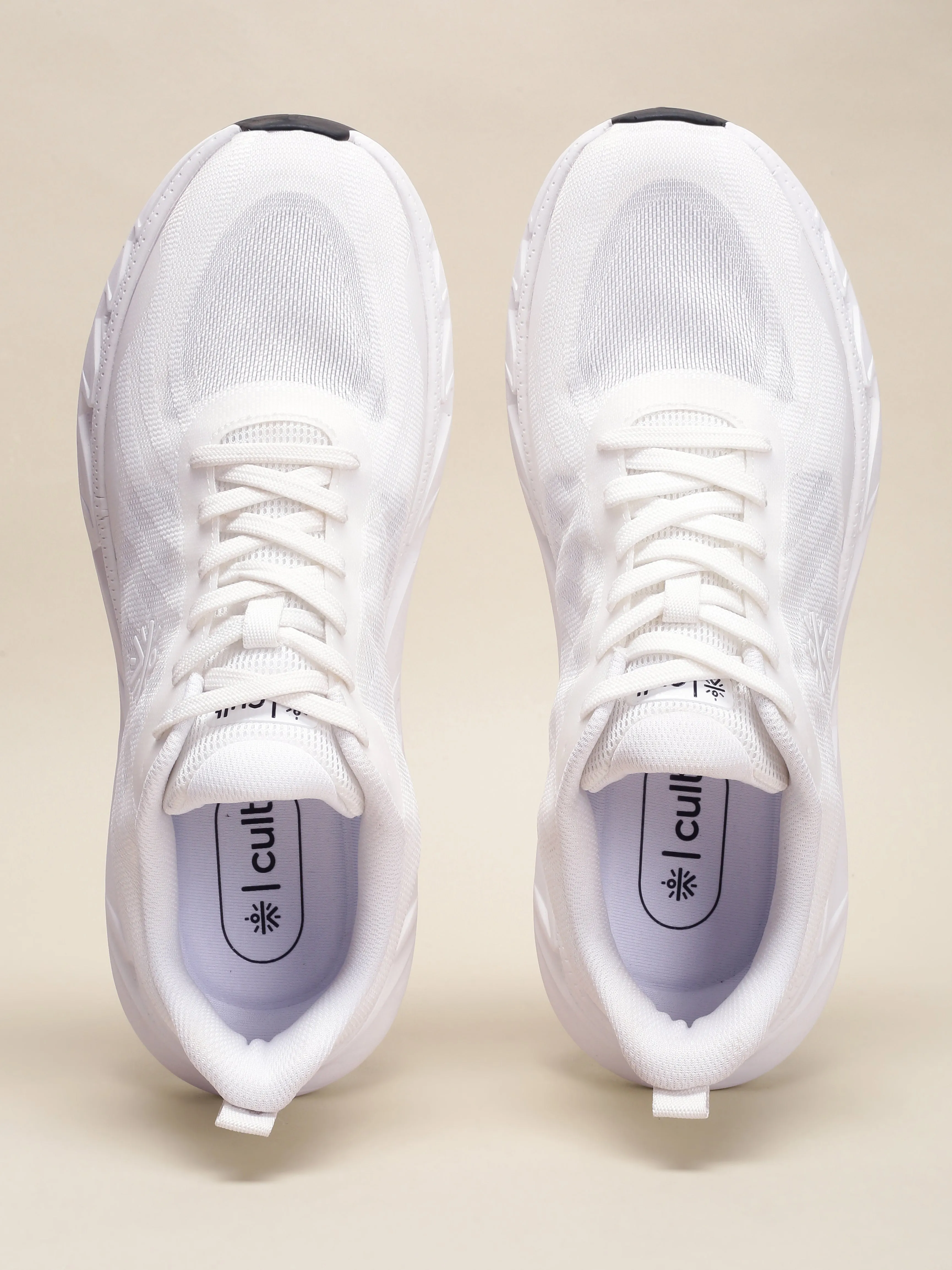 Cult Men's StridePulse Running Shoes - White
