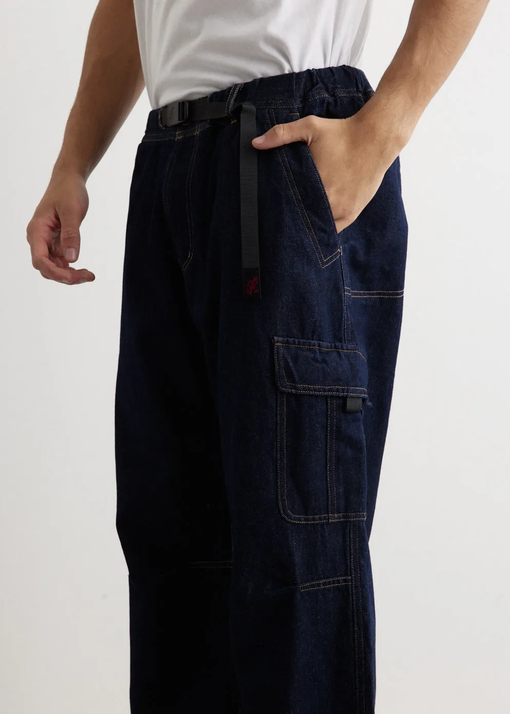 Denim Loose Cargo Pants