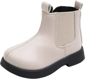 EnJoCho Little Boys Short Boots Toddler Girls Boots Little Kid Shoes Short Boots Girls School Leather Shoes 1-8 Years