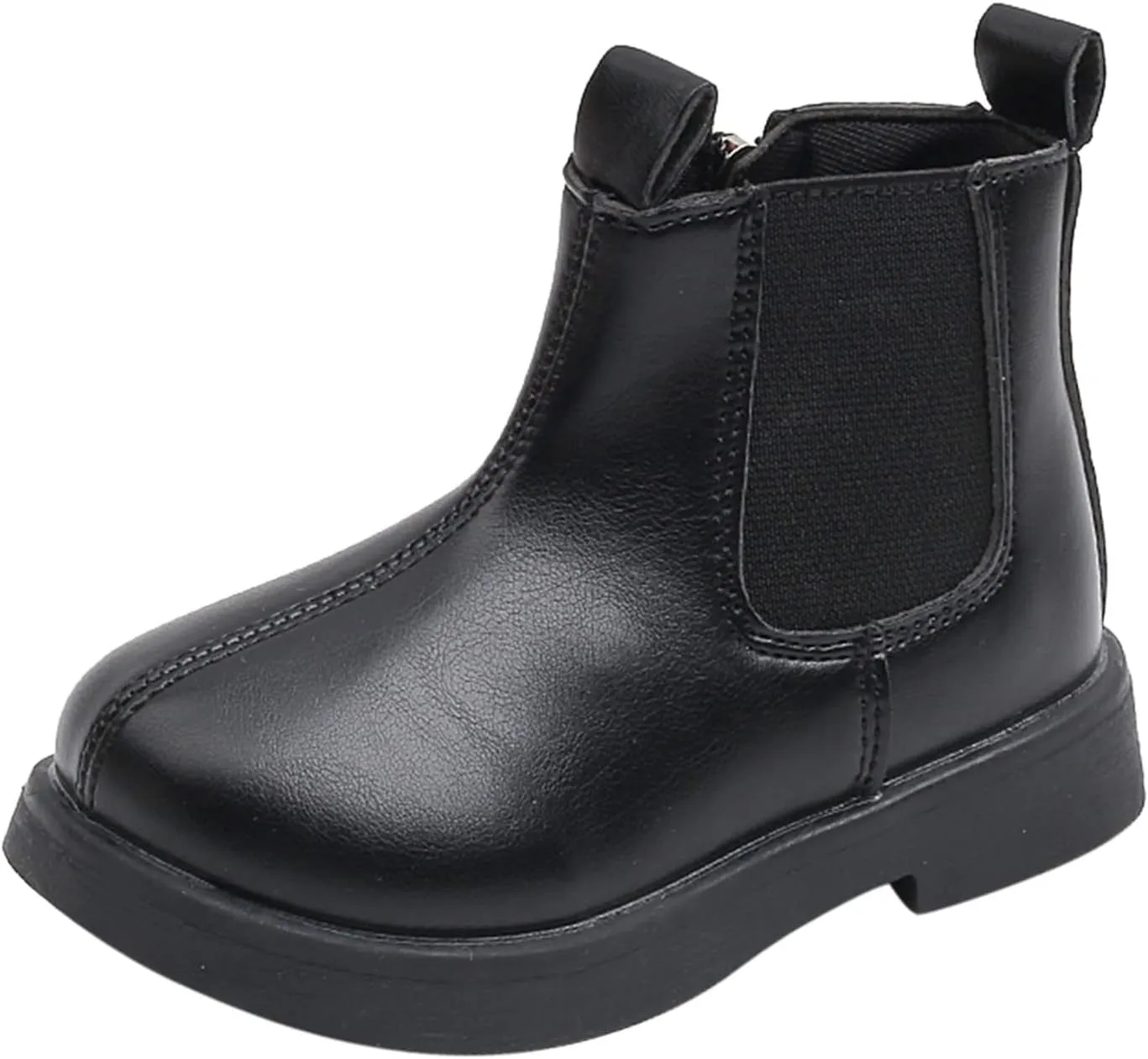 EnJoCho Little Boys Short Boots Toddler Girls Boots Little Kid Shoes Short Boots Girls School Leather Shoes 1-8 Years
