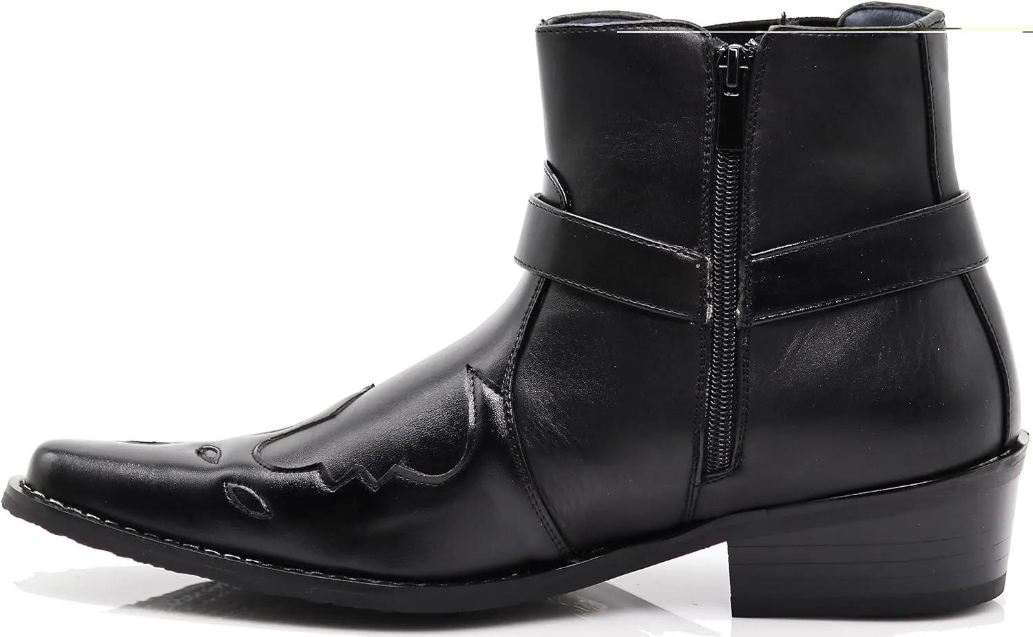 Enzo Romeo WT11 Men's Western Cowboy Motorcycle Ankle Boots