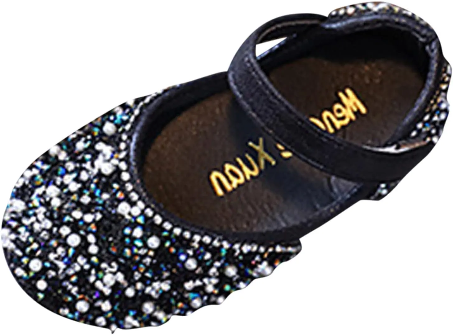 Fall Little Girl Shoes Fashion Children's Dance Shoes Girls Dress Show Princess Shoes Round Toe Pearl