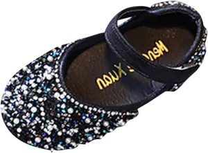 Fall Little Girl Shoes Fashion Children's Dance Shoes Girls Dress Show Princess Shoes Round Toe Pearl