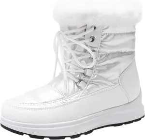Fashion Snow Boots for Women Flat Flat Keep Warm Snow Boots Comfortable Mid Boots Shoes Womens Snow Boots