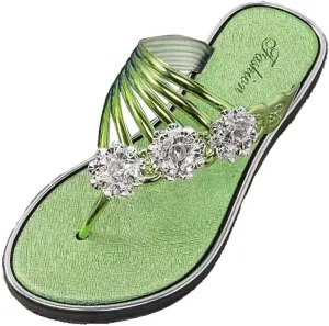 Flip Flops Dressy Summer Flat Silver Black Wedding Glitter Stripe Sandals Women Slippers for Hardwood Floors