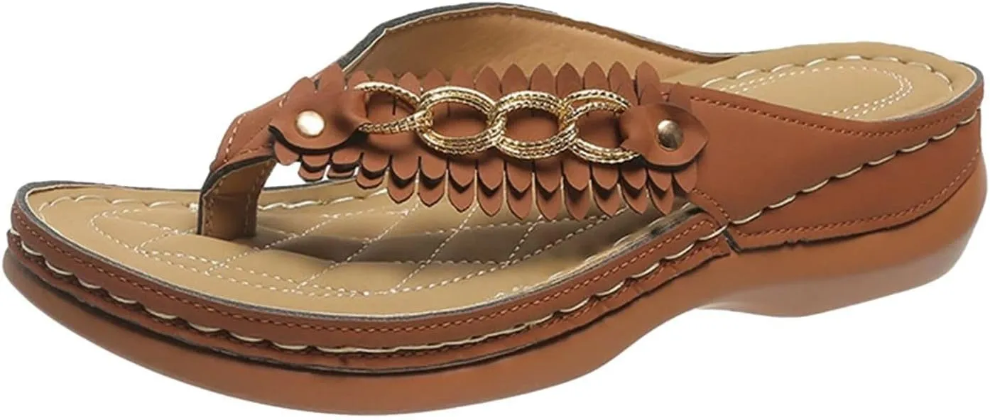 Flip Flops for Women with Arch Support Orthopedic Sandals Comfortable Thong Sandals Slippers Dressy Summer Beach Shoes