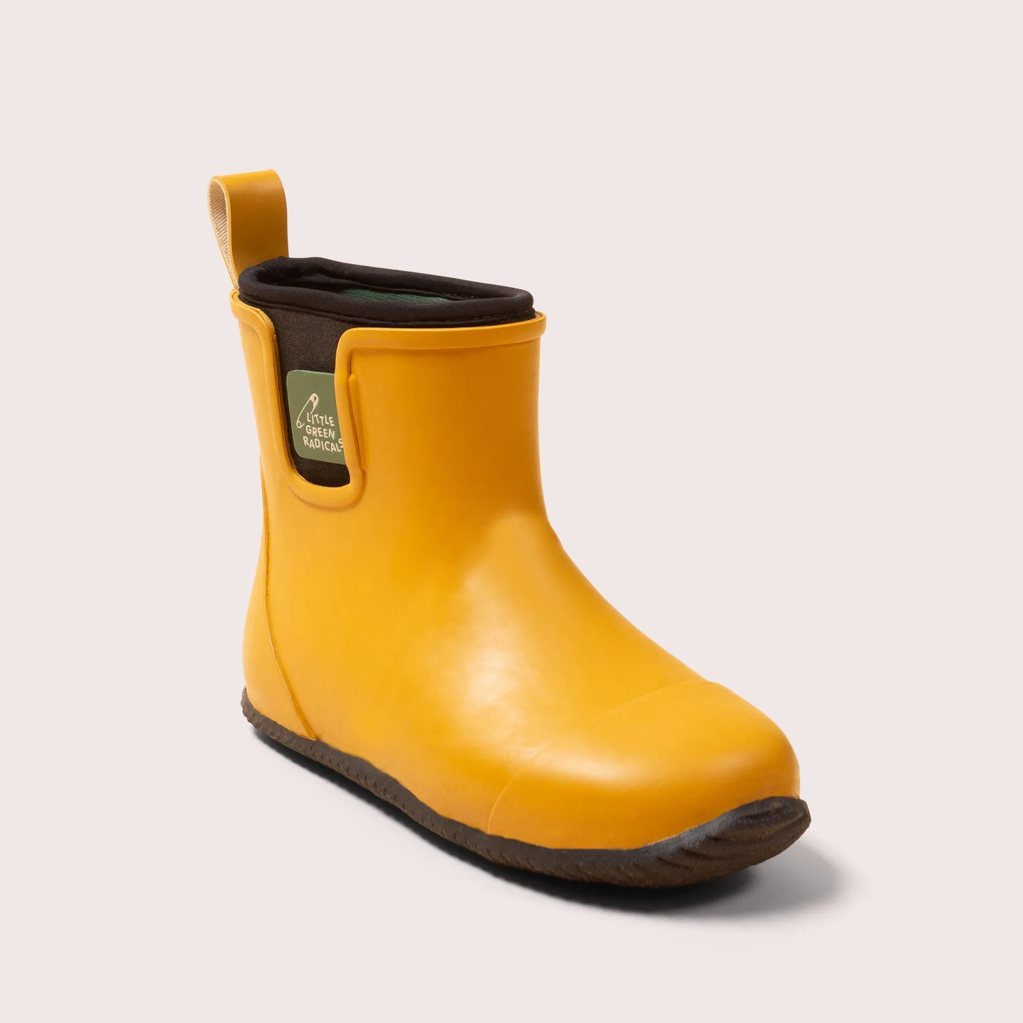 Gold Lined Ankle Wellington Fair Rubber Natural Waterproof Boots