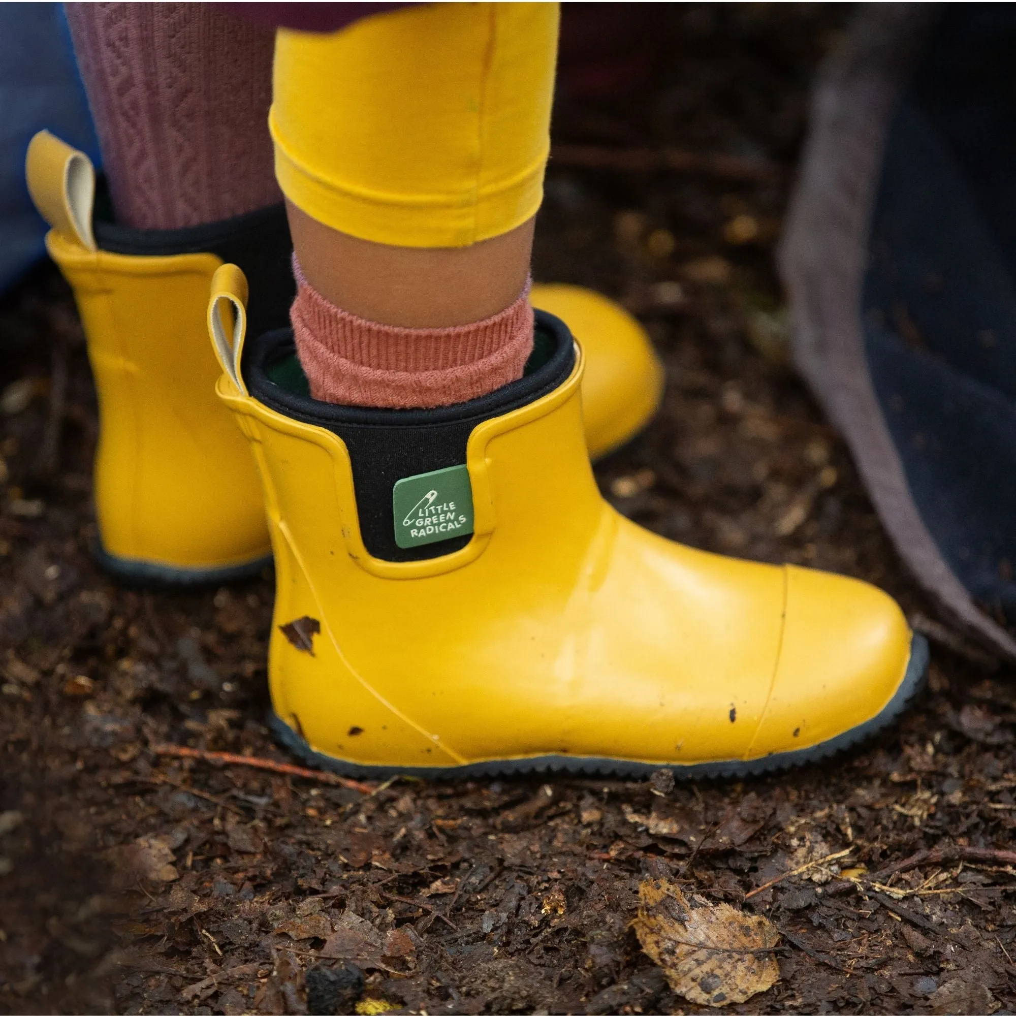 Gold Lined Ankle Wellington Fair Rubber Natural Waterproof Boots