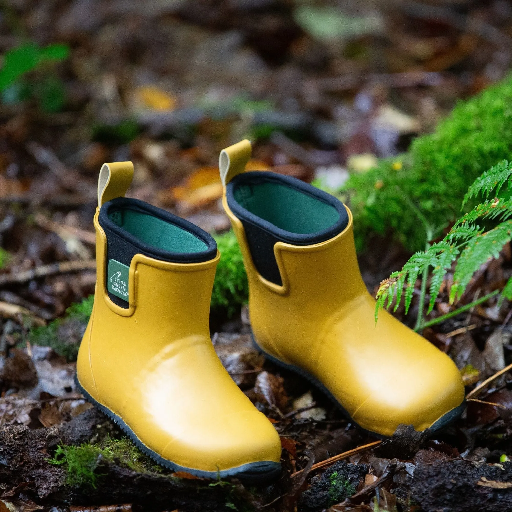 Gold Lined Ankle Wellington Fair Rubber Natural Waterproof Boots