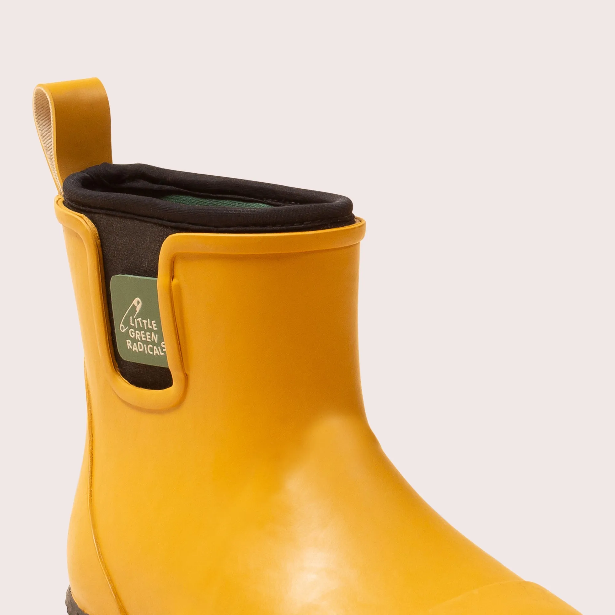 Gold Lined Ankle Wellington Fair Rubber Natural Waterproof Boots